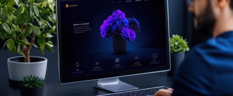 Corporate branding slide deck featuring sharp vector illustrations and clean typography