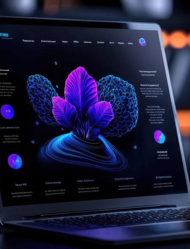 Entrepreneurial showcase presentation with modern graphic design and subtle gradients